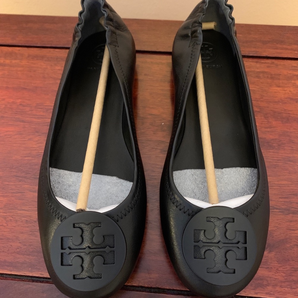 NEW Tory Burch Minnie Ballet Flat Black (Size 7)